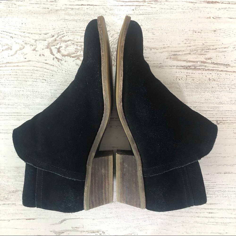 STEVE MADDEN Tobii Black Suede Zippered Ankle Boots 6 - Picture 11 of 12